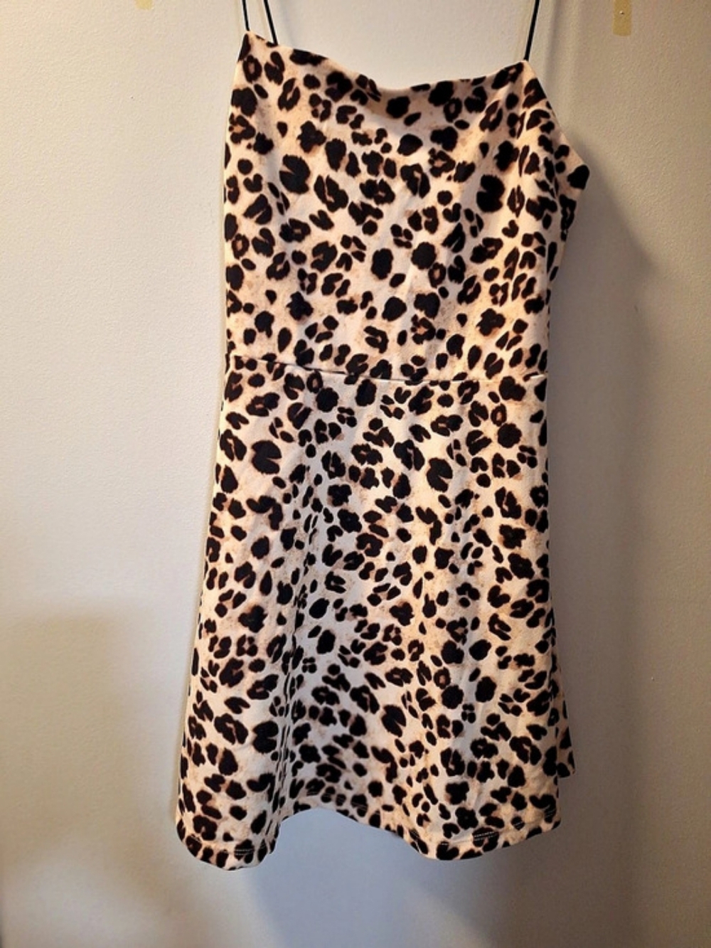 Leopard Print Mini Dress Like New